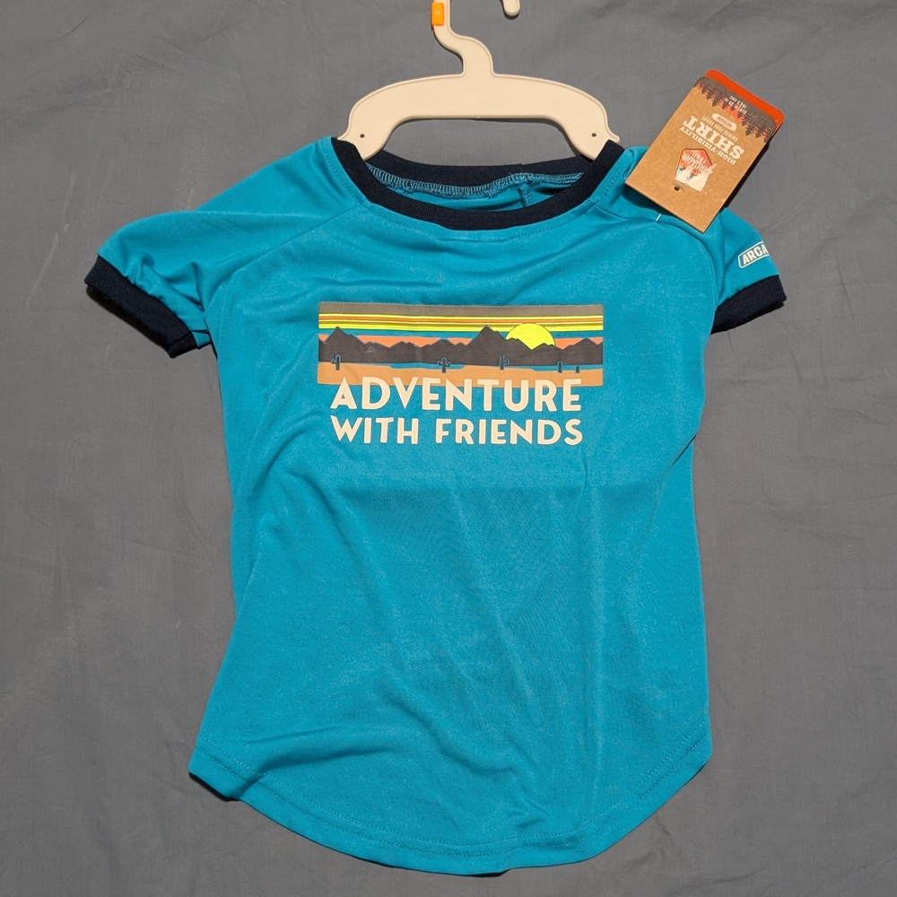 Arcadia Trail, Adventure With Friends Teal T-Shirt, Size Medium